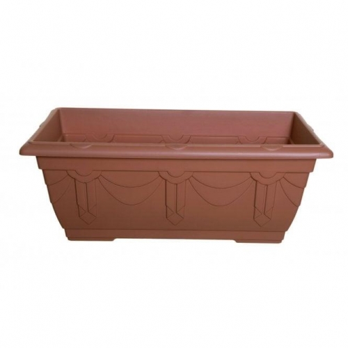 Whitefurze Rectangle Venetian Terracotta Patio Brown Planter 60cm