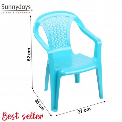Plastic Children Chair Blue