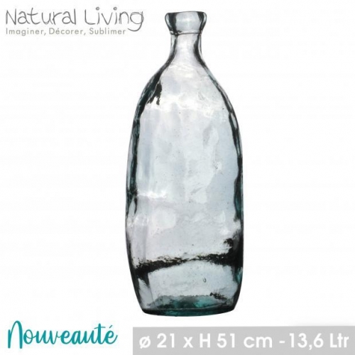 Lea Vase in Recycled Glass 13.6L