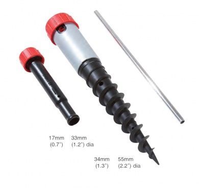 Screw in Ground Socket Bar Supplied Rotary Lines Prasols