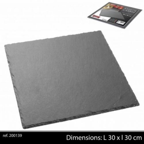 Ardoise Tableware Square Serving Platter 30x30cm Starter Slate Slate