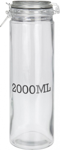 STORAGE JAR GLASS 2000ML