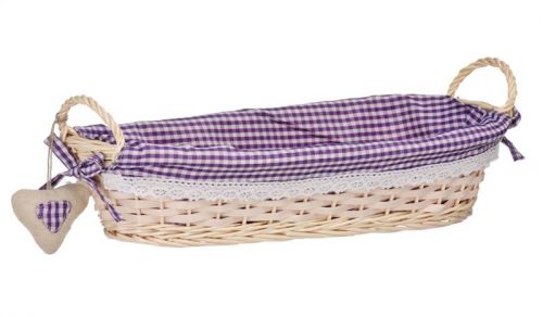 Oblong Bread Basket Purple