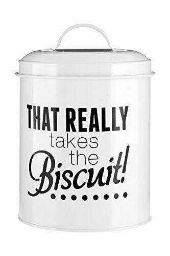 Pun and Games Biscuit Canister Tin Round