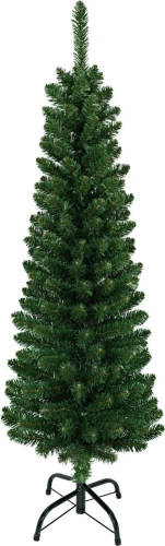 120cm Pencil Christmas Tree Green Realistic Polyvinyl Indoor Small Spaces Decor