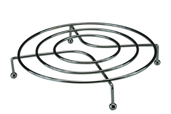 Chrome Trivet Stand 21cm x 4mm Heat Protection Durable Stylish Kitchen Accessory