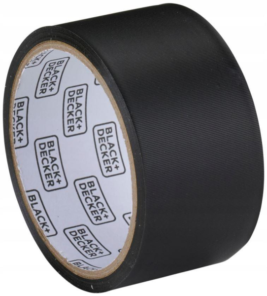 Black Duct Tape Reinforced Fabric 48mm x 10m Strong Adhesion for Repairs