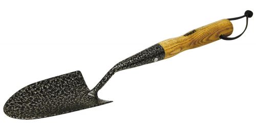 Midi Carbon Steel Garden Hand Trowel Ash Wood Handle Comfortable Grip New