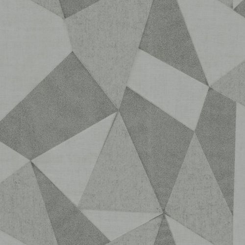 Elegant Milano Geometric Fractal Soft Silver Grey Wallpaper 10.05x0.53M