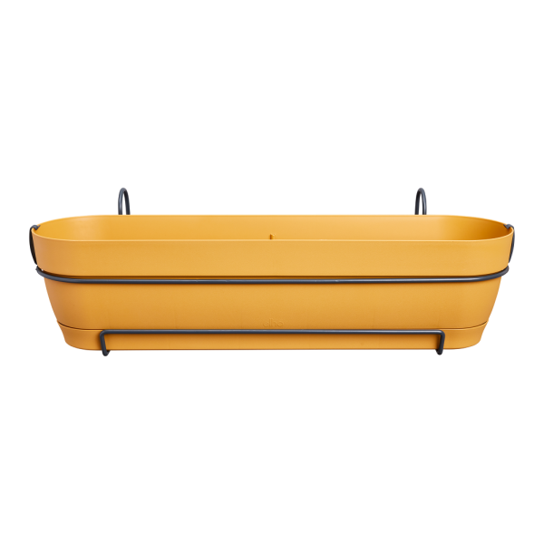 Vibia Campana Trough 70cm Honey Yellow Balcony Planter with Smart Watering