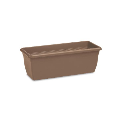 Mediterranean Balcony Planter 50cm Dove Grey Durable Weather Resistant Plastic