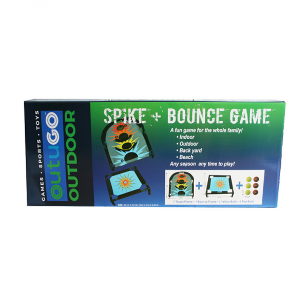 Spike And Bounce Trampoline Ball Toss Target Game Adults Kids Outdoor