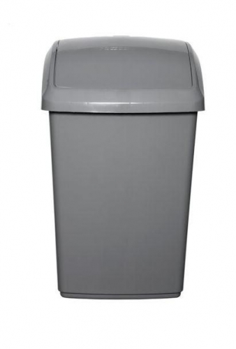 Whitefurze Silver 50L Swing Bin