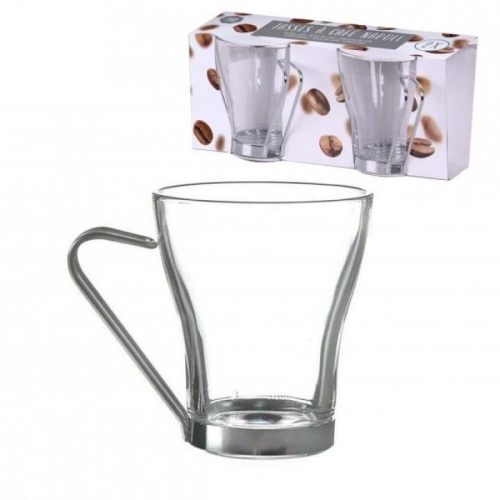 Coffee Glass With Metal Handle 220cl