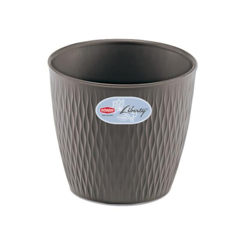 Liberty Pot 20 cm Travertine White Stylish Indoor Outdoor Planter 4.6L Durable