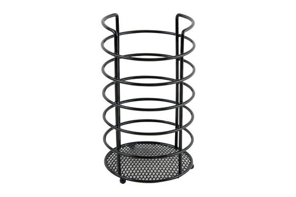 Black Utensil Holder Steel Wire Cutlery Storage and Drainer 22.5cm x 13cm