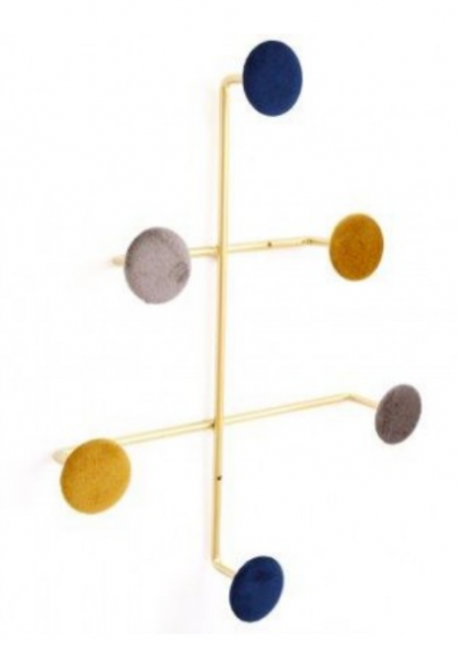 Geometric Velvet Button Hooks Small 43x33 CM