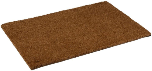 Rectangular Coir Doormat 60x40 Natural Brown Indoor Outdoor Durable Dirt Trap
