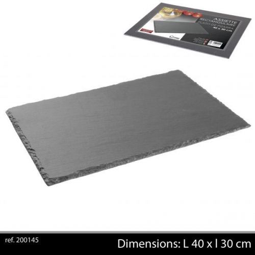 Ardoise Tableware Serving Platter 40x30cm Starter Slate Plate