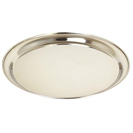 Tray Round Stainless Steel 35cm 14inch