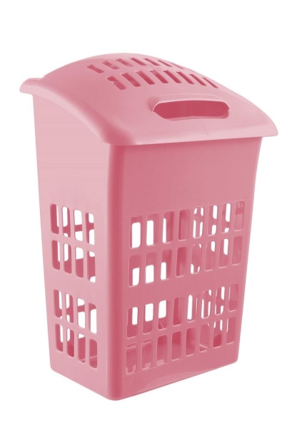 Signature Upright Laundry Basket Pink