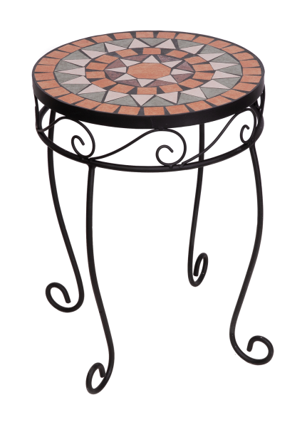 Panacea Rustica Italia Mosaic Tile Plant Stand Stylish