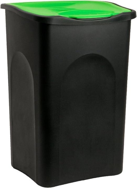 Ecogreen Bin Lt. 50 (Black Body + Green Lid)