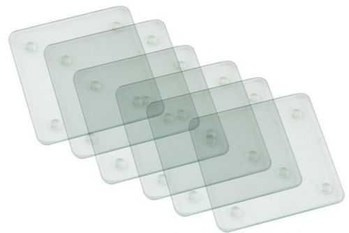 Set of 6 Glass Coaster great for parties 10x10cm