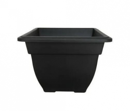 Whitefurze Square Bell Planter Black 38cm