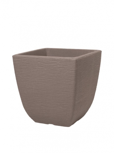 32cm Cotswold Square Planter Dark Brown