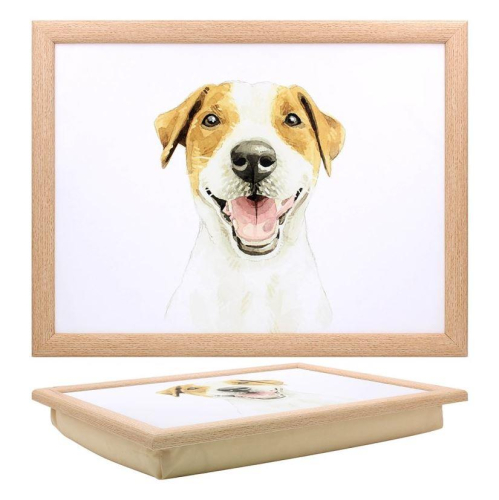 Jack Russell Lap Tray Cushion Base Lightweight Portable for Eating Laptop Use