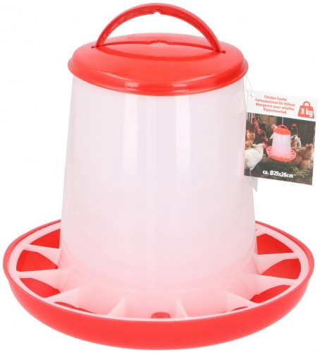 Chicken Feeder Dia25x26cm Plastic