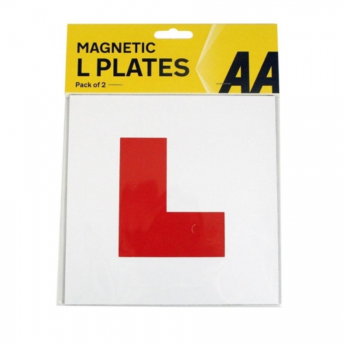 2 Magnetic Red L Learner Plates