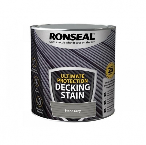 Ronseal Ultimate Protection Decking Stain Stone Grey 2.5L