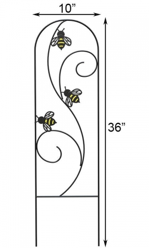 Bee-Conscious Pot Trellis Black 36 inch