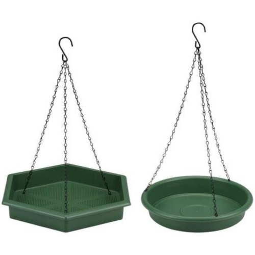 Bird Feeder & Bird Bath Hanging Garden Feeding Tray and Water Bath Outdoor 2X