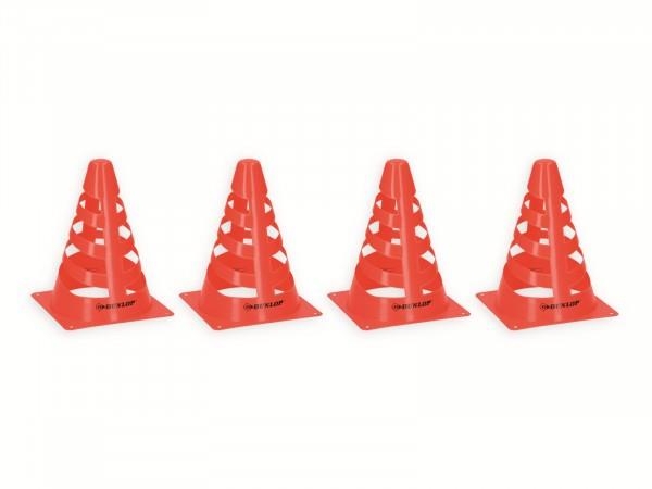 Set of 4 Dunlop Cones Plastic 18X13 CM