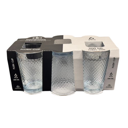 Homeware Glass Set 6 Pieces 200ml Elegant Drinking Glasses for Any Occasion