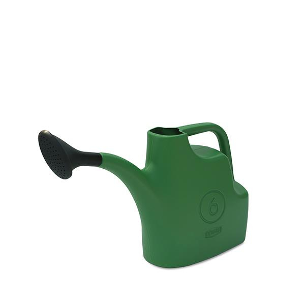 6L Green Watering Can Plastic Removable Rose Ergonomic Handle Indoor Outdoor