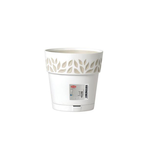 Cloe Pot 20cm White Self Watering Outdoor Indoor Planter Elegant Durable