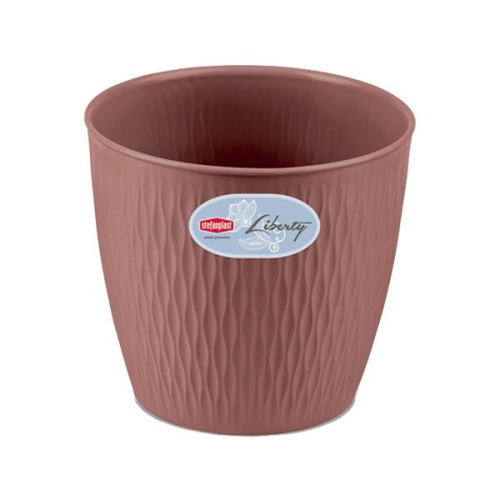 Liberty Pot 25 cm Rosy Brown Indoor Outdoor Planter 8.5L Elegant Durable Design