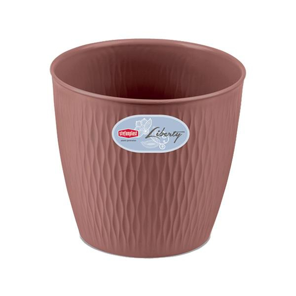 Liberty Pot 25 cm Rosy Brown Indoor Outdoor Planter 8.5L Elegant Durable Design