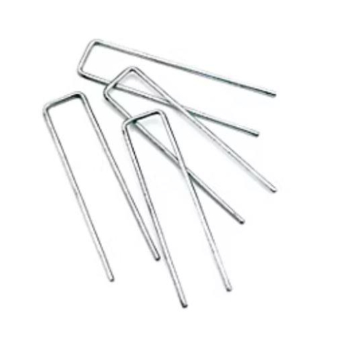 Ground Hooks Metal Staples 20 Pack for Weed Fabric Fleece Polythene Garden
