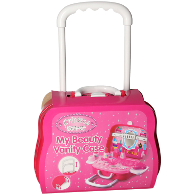 Kids Beauty Set in Trolley with Wheel