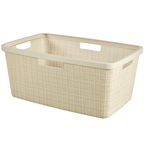 Jute Laundry Basket Off White Stylish Durable Multi purpose Storage Solution