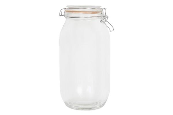 Glass Clipseal Jar 1.5L Round Airtight Storage Solution for Kitchen Pantry