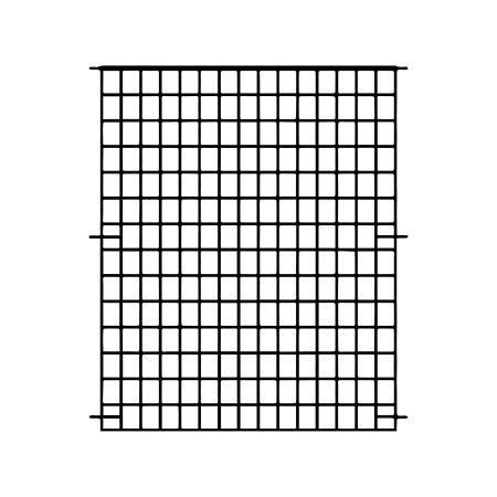 Large Multi-Purpose Grid Fence Panel, H107 X W91CM, Black