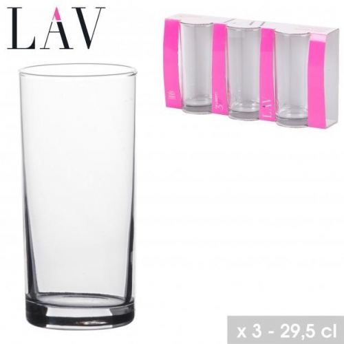 Pack of 3 Lav Liberty Water Glass 29.5cl
