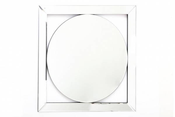60x60 CM Wall Mirror Bevelled Edge Deco Style
