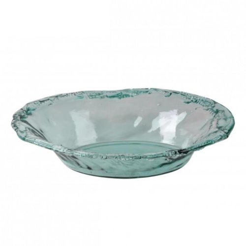 Glass Fruit Bowl Murana In Recycled Glass 52x39xH12cm